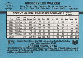Greg Walker  baseball card collectible - Main Image 2