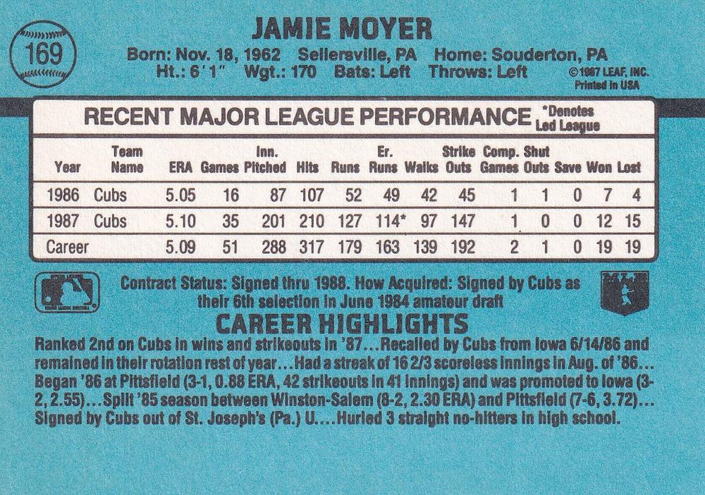 Jamie Moyer  baseball card collectible - Main Image 2