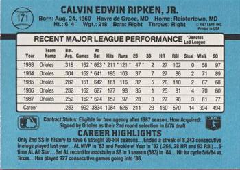 Cal Ripken  baseball card collectible - Main Image 2
