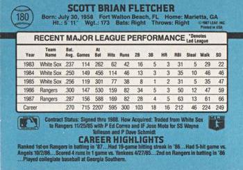 Scott Fletcher  baseball card collectible - Main Image 2