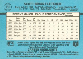 Scott Fletcher  baseball card collectible - Main Image 2