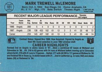Mark McLemore  baseball card collectible - Main Image 2