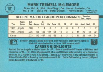 Mark McLemore  baseball card collectible - Main Image 2