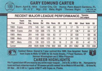 Gary Carter  baseball card collectible - Main Image 2