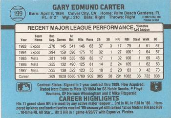 Gary Carter  baseball card collectible - Main Image 2