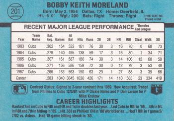 Keith Moreland  baseball card collectible - Main Image 2