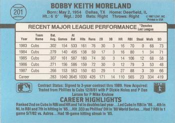 Keith Moreland  baseball card collectible - Main Image 2