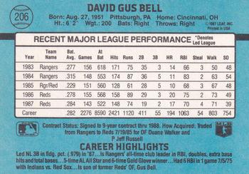 Buddy Bell  baseball card collectible - Main Image 2