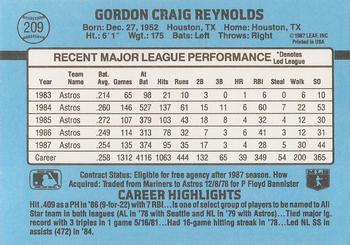 Craig Reynolds  baseball card collectible - Main Image 2