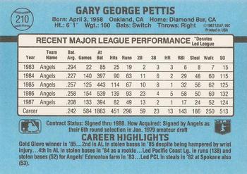 Gary Pettis  baseball card collectible - Main Image 2