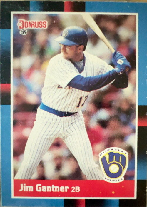 Jim Gantner  baseball card collectible - Main Image 3