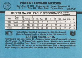 Bo Jackson  baseball card collectible - Main Image 2