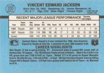 Bo Jackson  baseball card collectible - Main Image 2