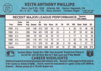 Tony Phillips  baseball card collectible - Main Image 2