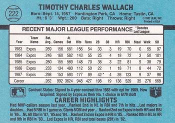 Tim Wallach  baseball card collectible - Main Image 2