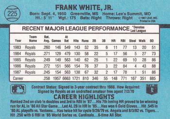 Frank White  baseball card collectible - Main Image 2
