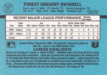 Greg Swindell  baseball card collectible - Main Image 2