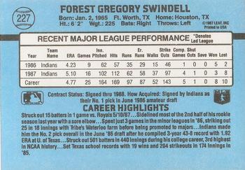 Greg Swindell  baseball card collectible - Main Image 2