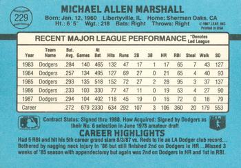 Mike Marshall  baseball card collectible - Main Image 2