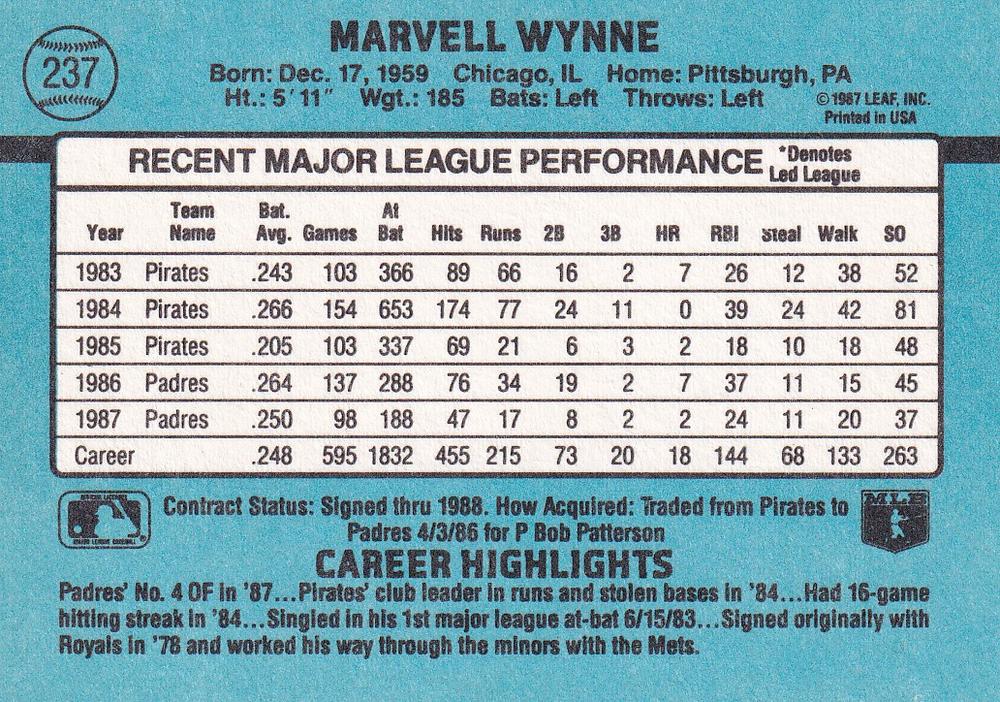 Marvell Wynne  baseball card collectible - Main Image 2
