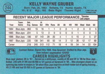 Kelly Gruber  baseball card collectible - Main Image 2