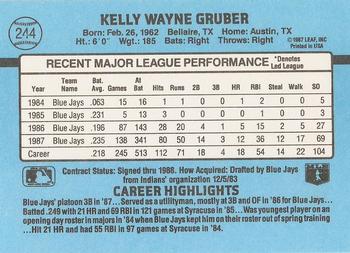 Kelly Gruber  baseball card collectible - Main Image 2