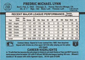 Fred Lynn  baseball card collectible - Main Image 2