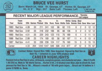 Bruce Hurst  baseball card collectible - Main Image 2