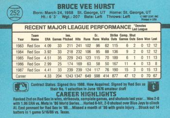 Bruce Hurst  baseball card collectible - Main Image 2
