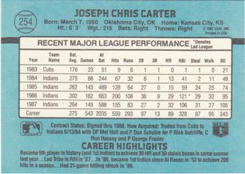 Joe Carter  baseball card collectible - Main Image 2