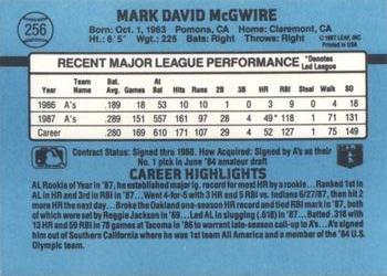 Mark McGwire  baseball card collectible - Main Image 2