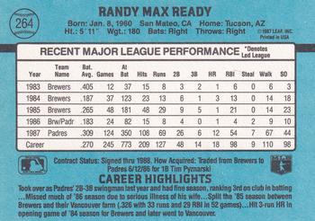Randy Ready  baseball card collectible - Main Image 2
