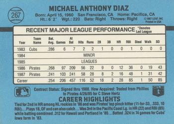 Mike Diaz  baseball card collectible - Main Image 2