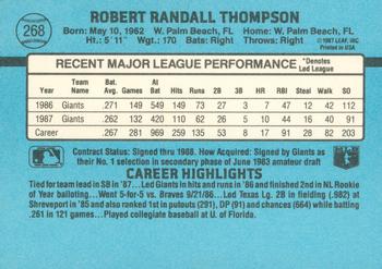 Rob Thompson  baseball card collectible - Main Image 2