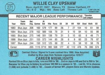 Willie Upshaw  baseball card collectible - Main Image 2