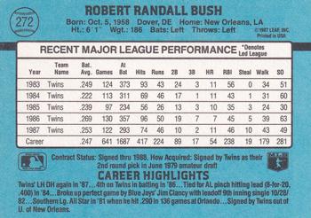 Randy Bush  baseball card collectible - Main Image 2