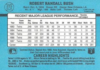 Randy Bush  baseball card collectible - Main Image 2