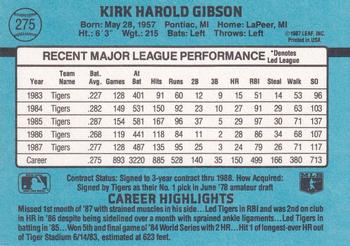 Kirk Gibson  baseball card collectible - Main Image 2