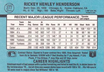 Rickey Henderson  baseball card collectible - Main Image 2