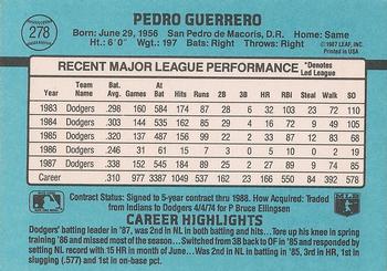 Pedro Guerrero  baseball card collectible - Main Image 2