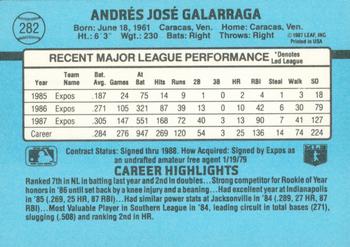 Andres Galarraga  baseball card collectible - Main Image 2