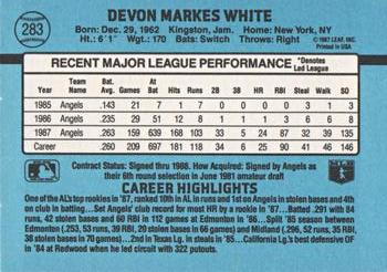 Devon White  baseball card collectible - Main Image 2
