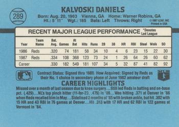 Kal Daniels  baseball card collectible - Main Image 2