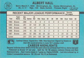 Albert Hall  baseball card collectible - Main Image 2