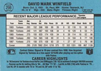 Dave Winfield  baseball card collectible - Main Image 2