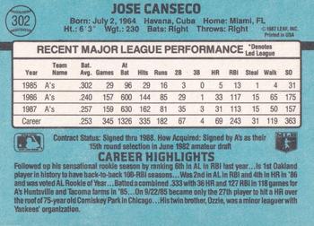 Jose Canseco  baseball card collectible - Main Image 2