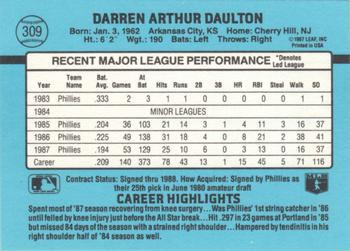 Darren Daulton  baseball card collectible - Main Image 2