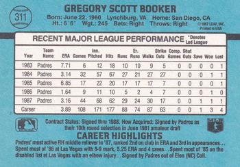 Greg Booker  baseball card collectible - Main Image 2