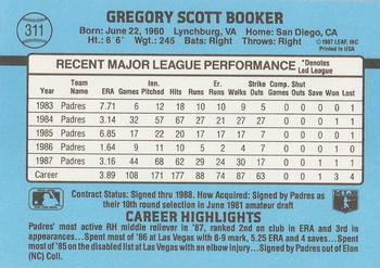 Greg Booker  baseball card collectible - Main Image 2