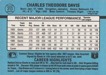 Chili Davis  baseball card collectible - Main Image 2